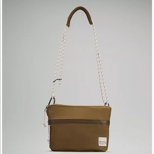 Patch Logo Crossbody Bag cream in color